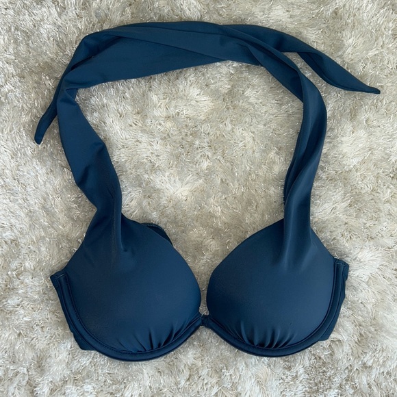 Blue Halter Bikini - Picture 3 of 7